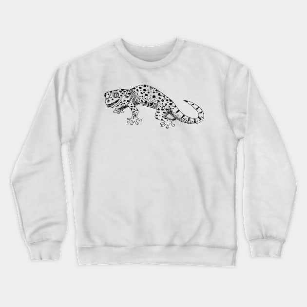 gecko Crewneck Sweatshirt by VicaVeresk